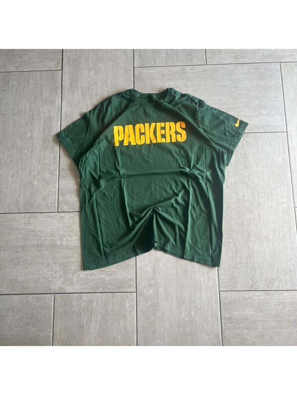 Nike Green Packers Graphic T-Shirt Size Large Casual Sportswear
